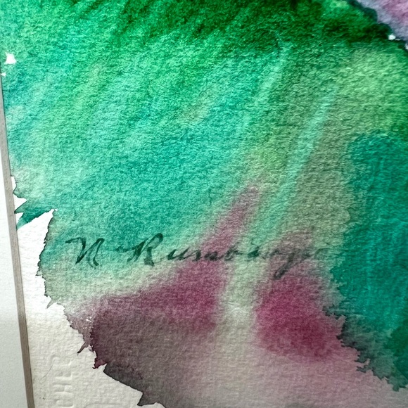 Original Watercolor Painting  Magnolias Artist Signed & Stamped Spring Floral - Picture 6 of 8